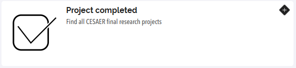 Project completed button