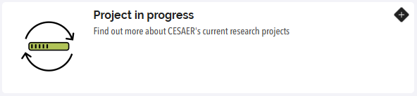 Project in progress button