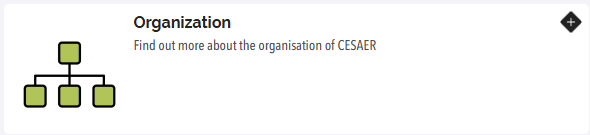 Organization button